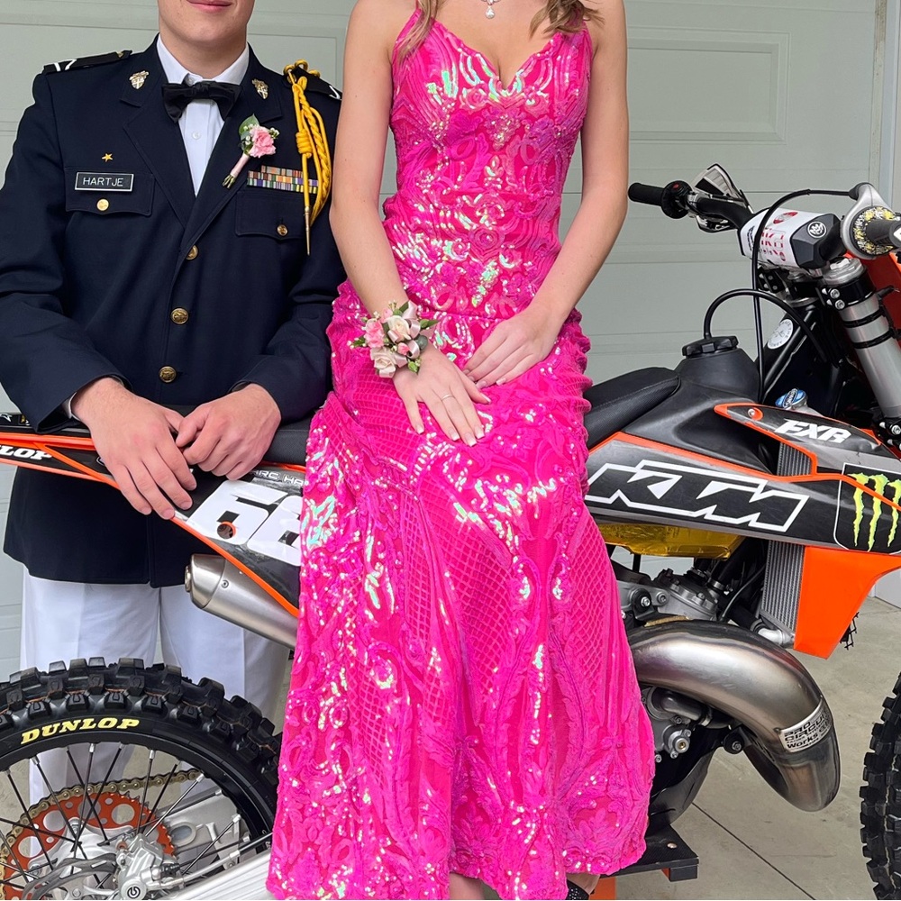Pink Floral Gown